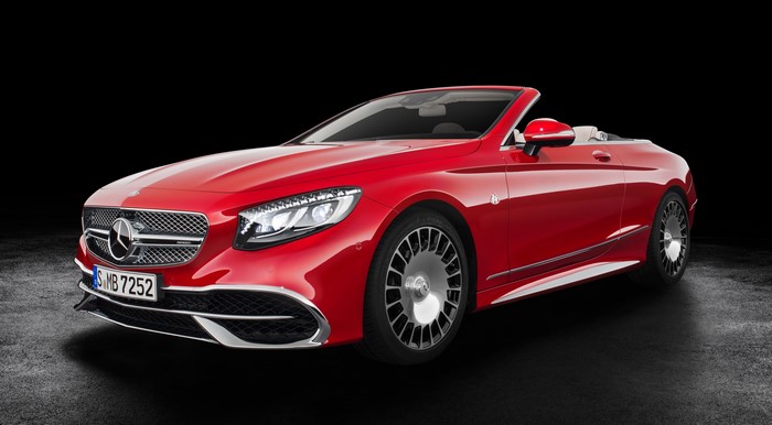 Red Mercedes-Benz Maybach S 650 Cabriolet