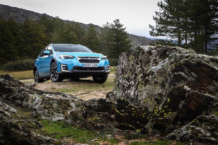 Light Blue Subaru XV Eco Hybrid Crossover