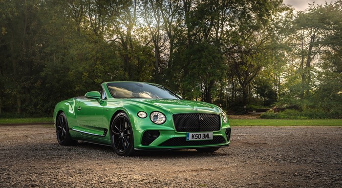 Bentley Continental GT V8 Convertible in Apple Green