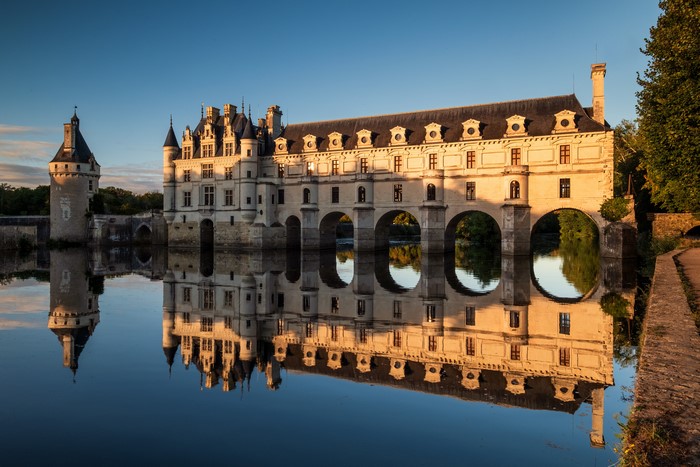 Chateau de Chenonceau on River Cher, France