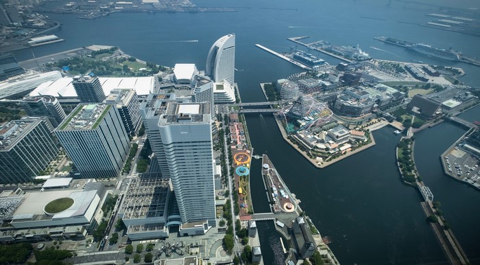 Yokohama, Japan from above