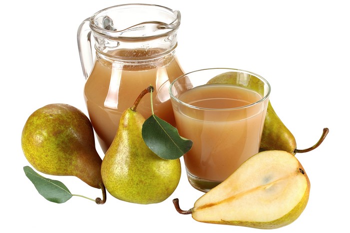 Pears and Pear Juice in a Jug and Glass