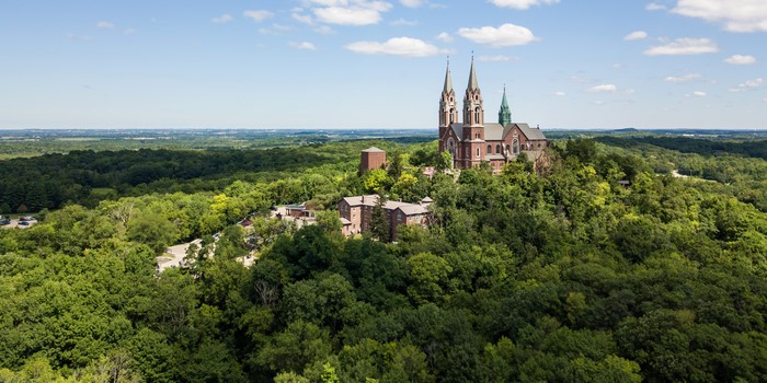 Holy Hill Basilica in Erin, Wisconsin, USA