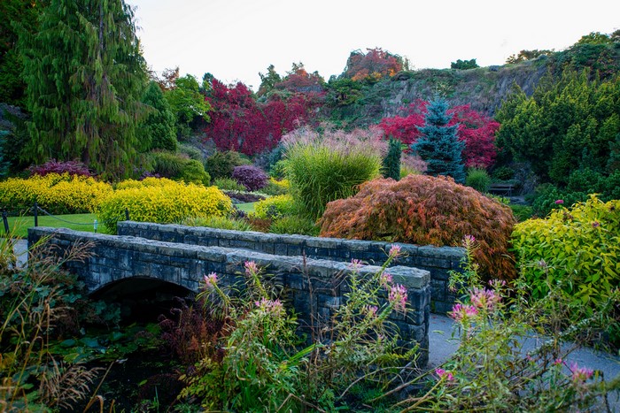 Stone bridge in Queen Elizabeth Park, Vancouver