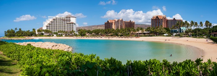 Ko Olina Lagoon Panorama in Oahu, Hawaii