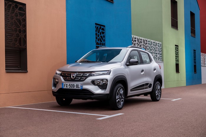 Dacia Spring Electric Crossover in Silver