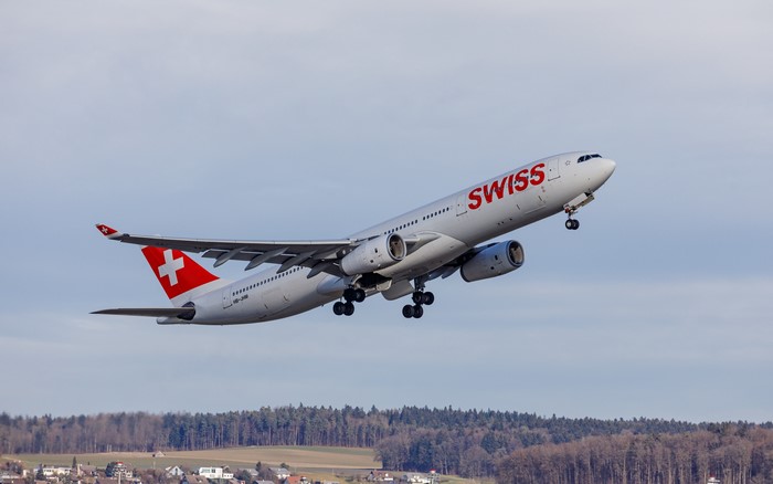 Swiss Airbus A330 Taking Off