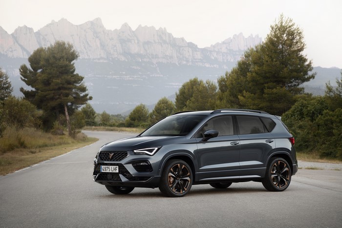Cupra Ateca Crossover on a Mountain Road
