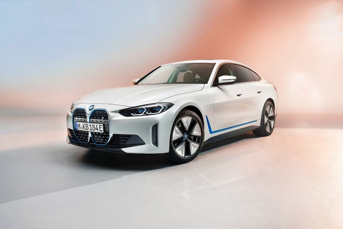 White BMW i4 (G26) Electric Car
