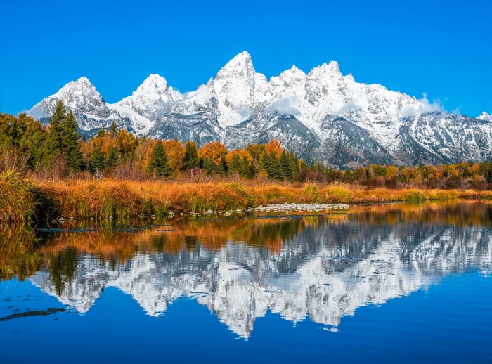 Grand Teton National Park Mountains in Autumn