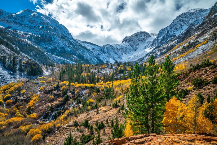 Lundy Canyon Mountains in Autumn, California