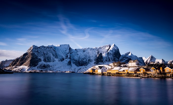 Sakrisoy Lofoten Norway Mountains