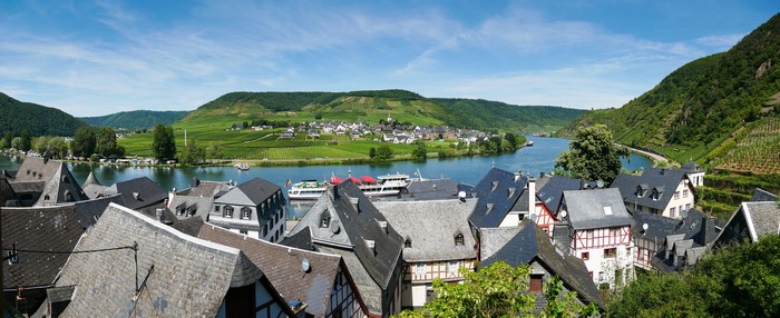 Beilstein village on Moselle river, Germany