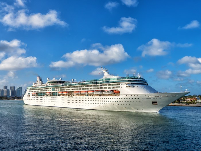 4K Enchantment of the Seas Cruise Liner in Miami