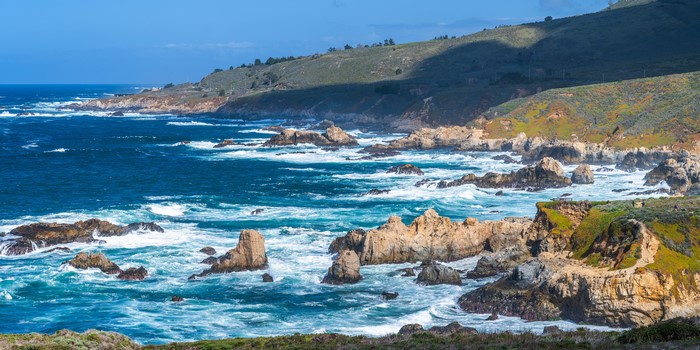 Big Sur Coastline Panorama in California, USA