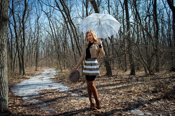 Victoria Borodinova in Spring Forest Scene