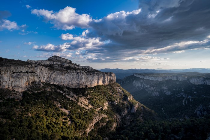 Mountains and Clouds in Catalonia, Spain