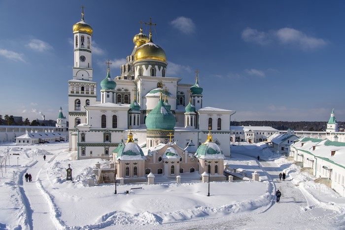 New Jerusalem Monastery in winter, Moscow region, Russia