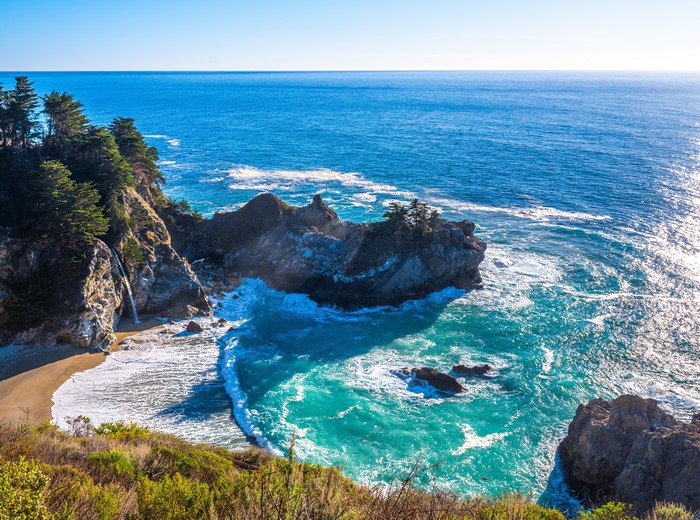 McWay Falls, Big Sur, California Coastline