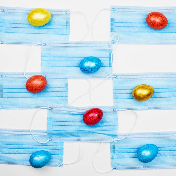 Easter Eggs on Face Masks