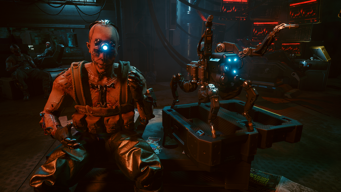 Cyberpunk 2077 Maelstrom Gang member with cybernetics