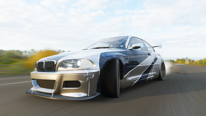 BMW M3 GTS drifting in Forza Horizon 4