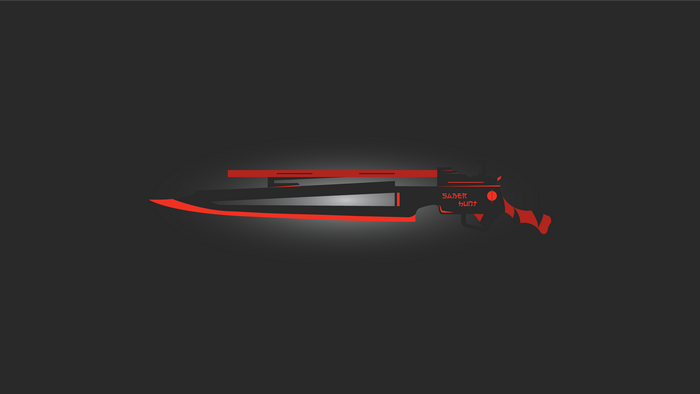 Assault rifle with a bayonet