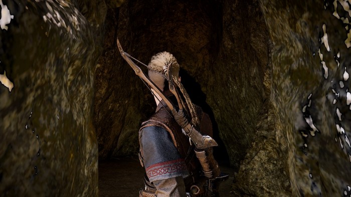 Eivor from Assassins Creed Valhalla with a bow
