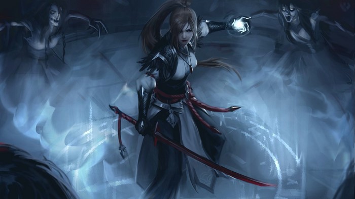 Anime Girl Warrior Sword Fantasy 4K Phone iPhone Wallpaper #4870b