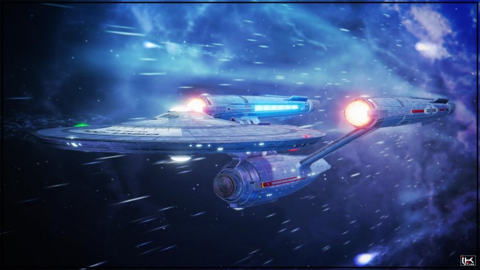 USS Enterprise NCC-1701 from Star Trek in space