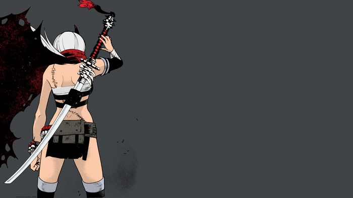 Tetta Enji from Haime to Zoukihime with Katana