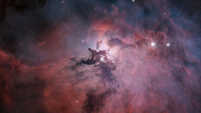 4K space nebula with stars