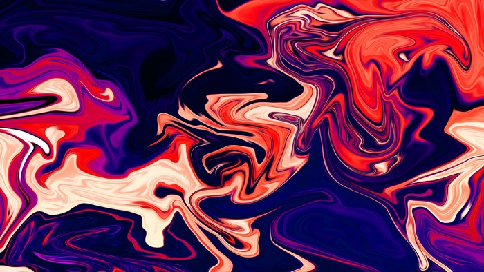 Abstract liquid fluid artwork