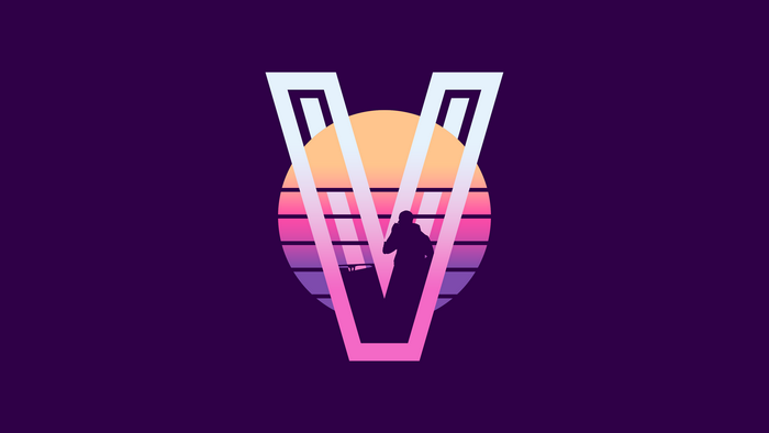 Cyberpunk V Retrowave Sunset