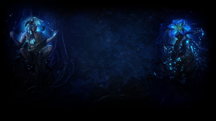 Path of Exile: Ethereal beings and glowing flora
