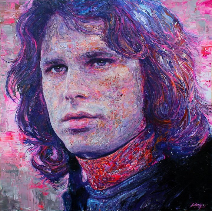 Painting of Jim Morrison from The Doors