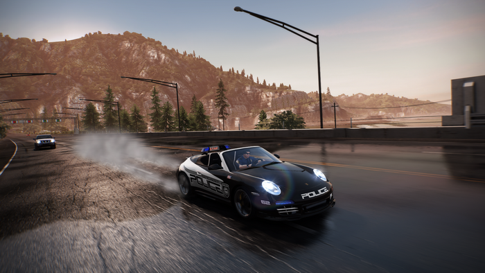 Police Porsche 911 Carrera S Cabriolet in Need for Speed: Hot Pursuit