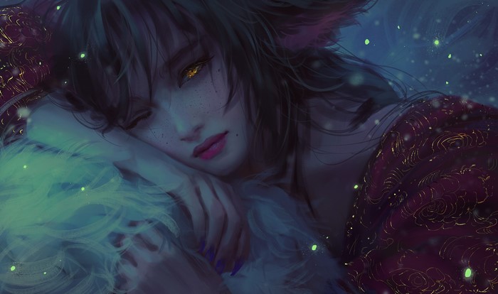 Ahri from League of Legends by Nixeu