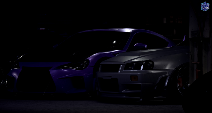 4K Subaru BRZ and Nissan Skyline GT-R R34