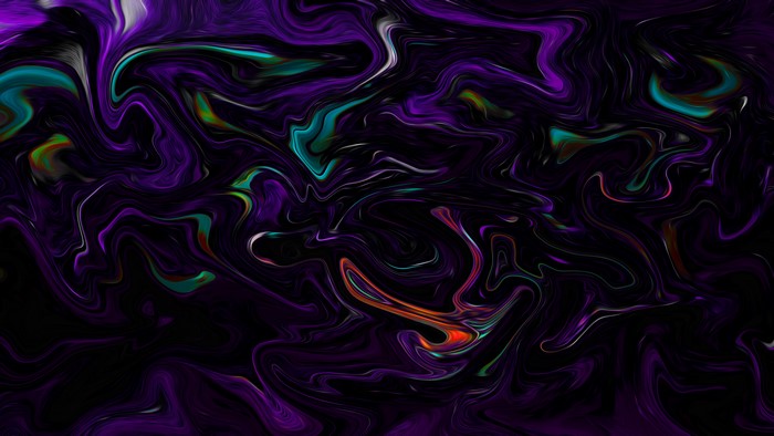 Abstract colorful liquid digital art