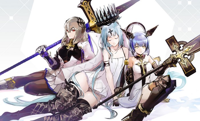 Champagne, Gascogne, and Saint Louis from Azur Lane