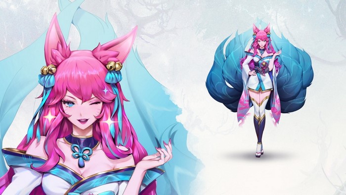 Ahri from League of Legends Spirit Blossom skin