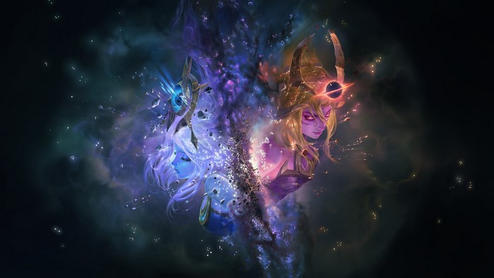 Sorceress and Sorceress from League of Legends