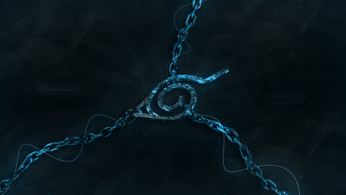 Konoha Symbol with Chains from Naruto