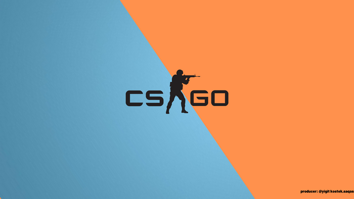 Counter-Strike: Global Offensive CS GO logo with soldier silhouette
