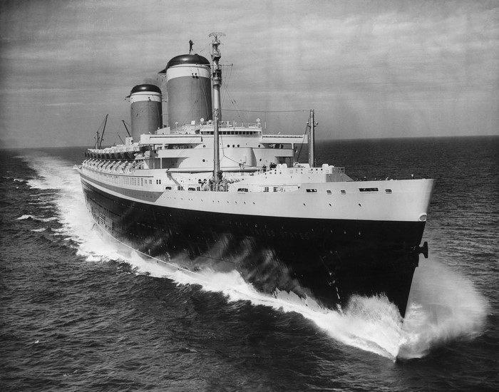 SS United States ocean liner sailing