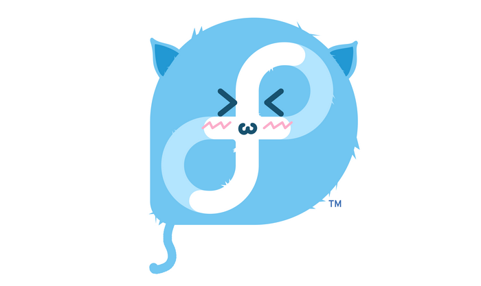 Fedora Linux cat logo with "f" symbol