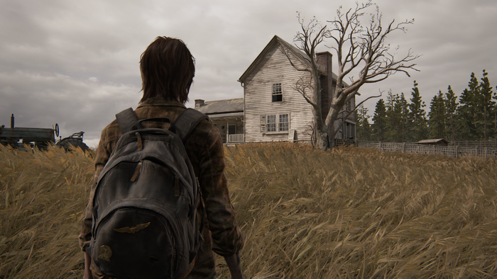 Ellie from The Last of Us Part II on PlayStation 4