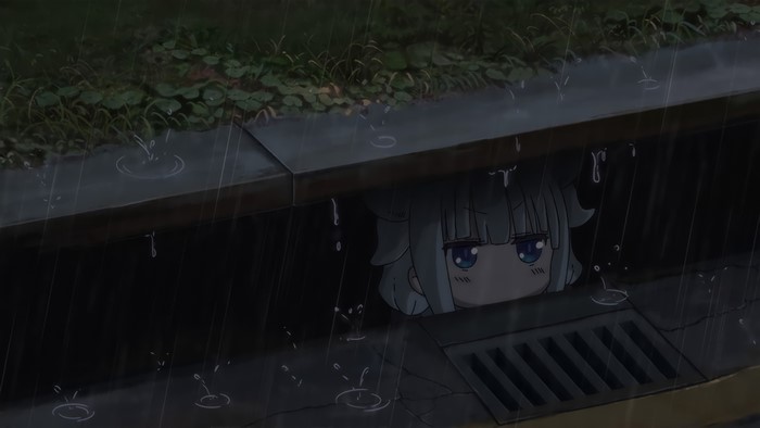 Kanna Kamui from Kobayashi-san Chi no Maid Dragon in the rain