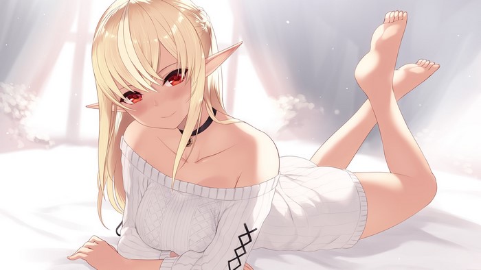 Shiranui Flare Relaxing in Sweater Dress